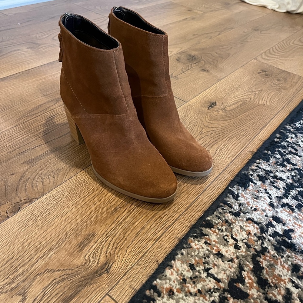 Hush Puppies Tan Suede Ankle Boots - Picture 6 of 8